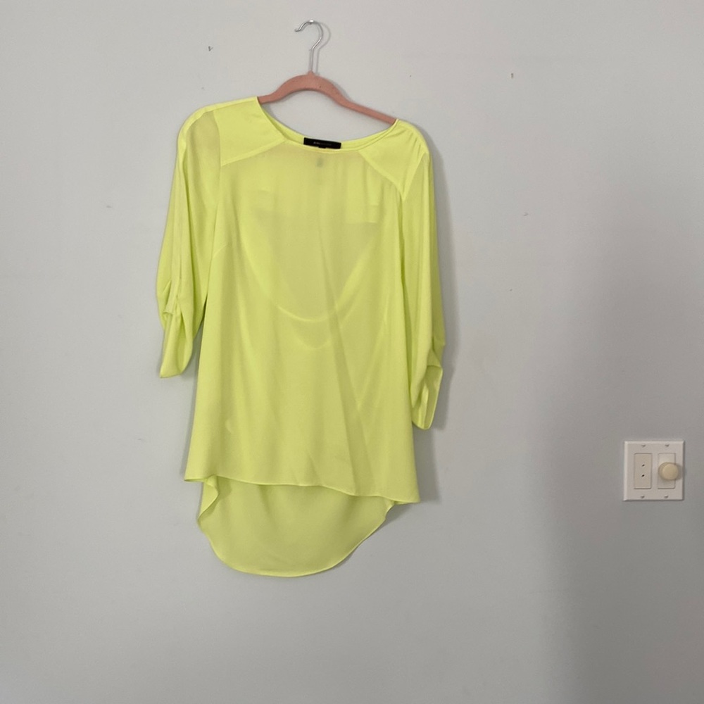 BCBG sheer blouse